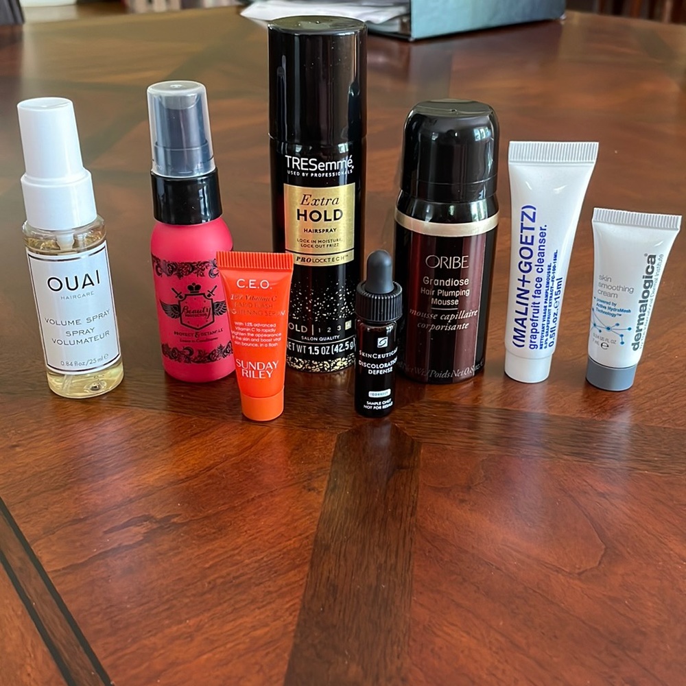 Bundle of New Sample size Hair/Skin Products